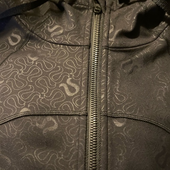 Hooded Define Jacket *Nulu Yogo Embossed Black Very Rare and Hard To Find. Sz 10 - Picture 7 of 11